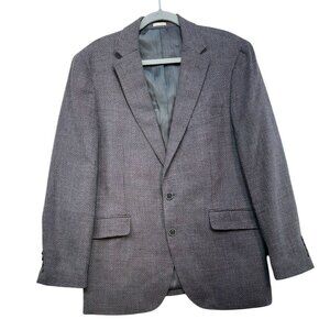 Joseph Abboud Heritage Wool & Cotton Slim Fit Blazer Size 42 Regular Gray